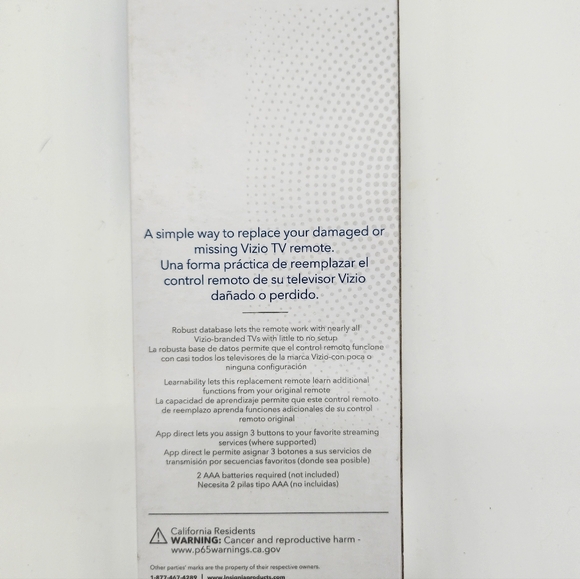 Insignia Universal Vizio TV Remote - Picture 2 of 2